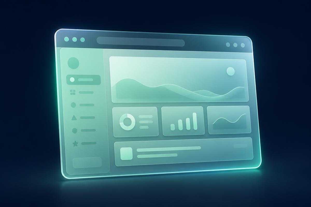 Modern website design mockup